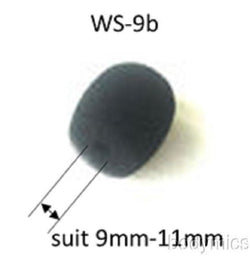 k. 3/8-1/2" Black Foam Windscreen Pop Filter Headset Earset Lavalier Lav  WS9b