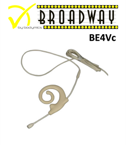 Earset: BE4V for JTS (JT) 3/16" Omni Flexible Adjustable Length Boom Earset Mic - Cream or Black BEF4c-JT BEF4b-JT BE4Vc-JT BE4Vb-JT Fixed Cable (Bodymics Broadway)