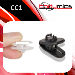 i. Plastic cable clothing clip - white or black - packs of 10 - CC1b CC1w