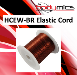 c. HCEW-xx black, brown or clear elastic cord for HCC hair clips to hold hairline mics in place