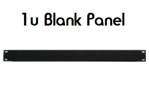 (U8) Rack Panel: 1u Blank Flanged - Quantity Discounts Apply - RPF1u